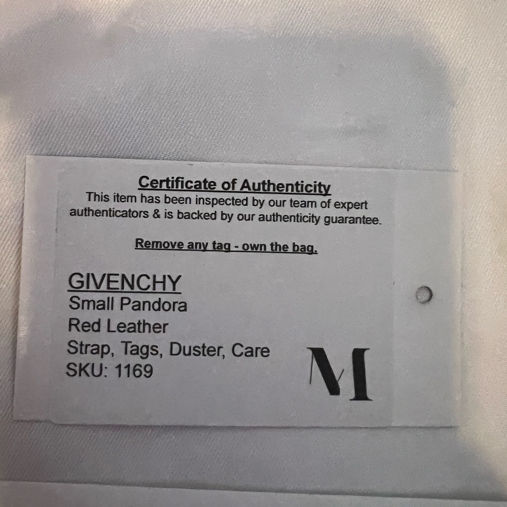 New Givenchy small pandora with perforated details and black handles. Authentic - Picture 3 of 11